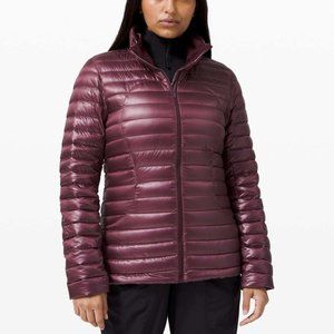 Lululemon Pack It Down Jacket Shine bordeaux drama Size 6 New with tags